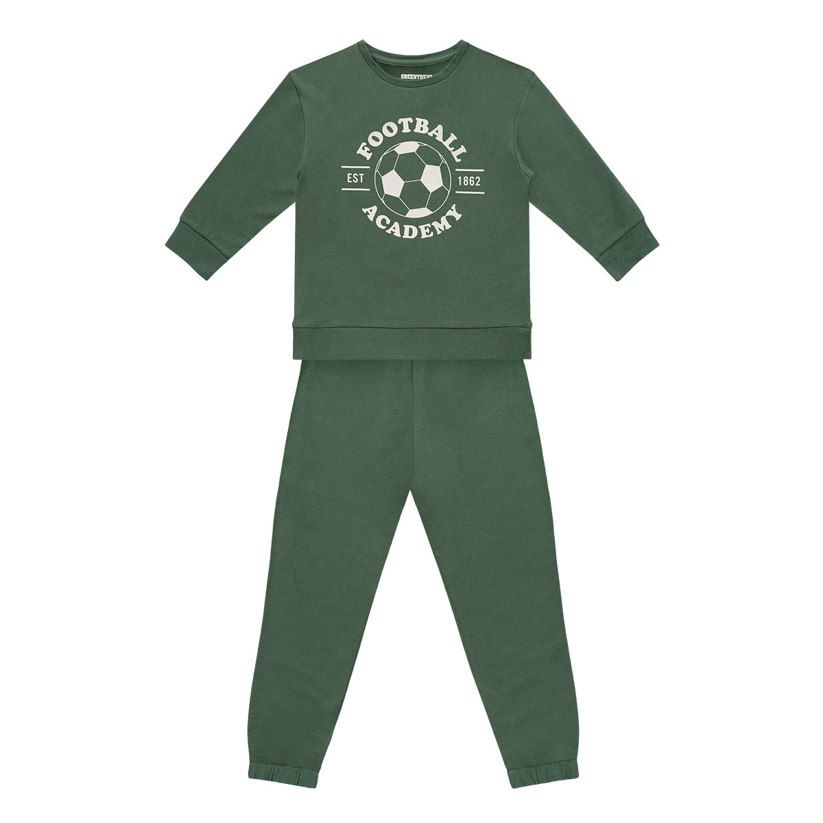 1 Pack Boys Greentreat Organic Cotton Oversized Sweatshirt & Slouch Jogger BLHGT051