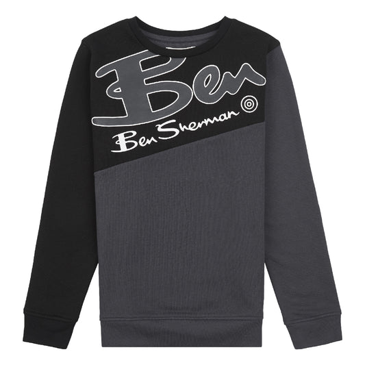 Ben Sherman Graphic Print Crew Neck Sweatshirt BSS1015B91