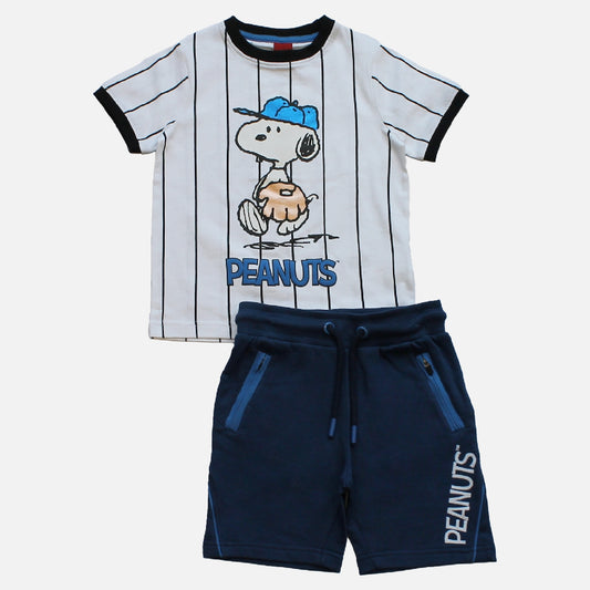 Snoopy Short & Tshirt Outerwear Set DFM00550B