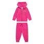 Juicy Couture Toddler Zip Through Branded Hoodie & Joggers Set - Pink Yarrow JBX5540959