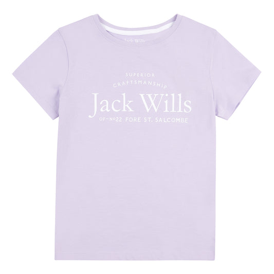 Jack Wills Girls Classic Crew-Neck T-Shirt JWS5010804