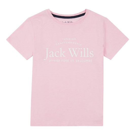 Jack Wills Girls Classic Crew-Neck T-Shirt JWS5010C33