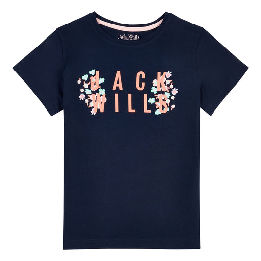 Jack Wills Girls Floral T-Shirt JWS5241203