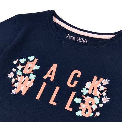 Jack Wills Girls Floral T-Shirt JWS5241203