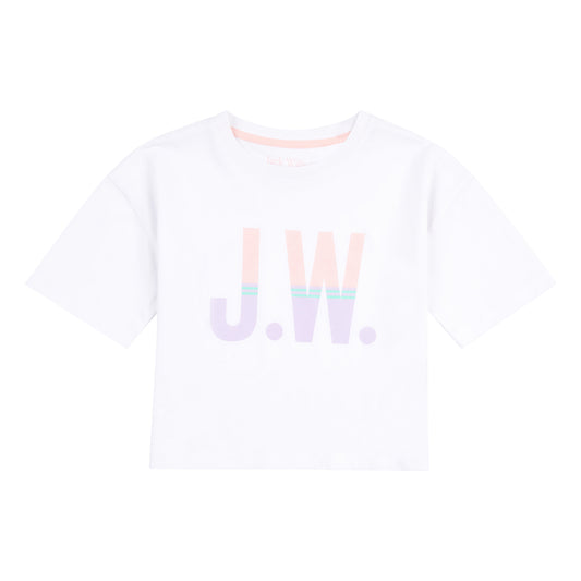 Jack Wills Girls Boxy Crop T-Shirt JWS5243002