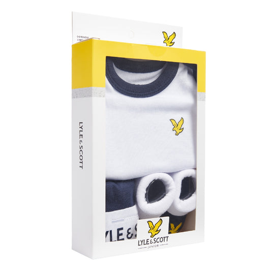 Lyle & Scott Boys Baby & Toddler Gifting 3 Piece Boxed Set LSC0943002