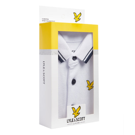 Lyle & Scott Boys Baby & Toddler Gifting Classic Tipped Polo Romper LSC0945002