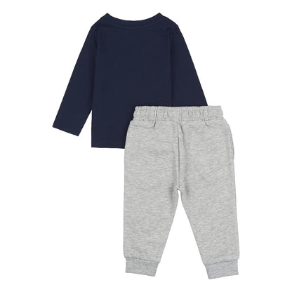 Stamp Long-Sleeved Tee and Jogger Set