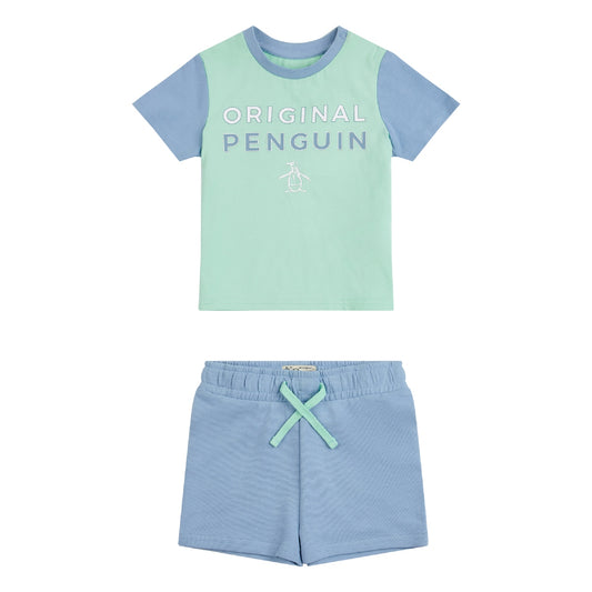 Penguin Boys Toddler Logo T-Shirt and Shorts PGN0990C69