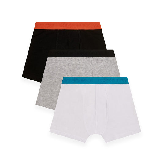 Greentreat Pack Of 3 Boys Bamboo Boxers