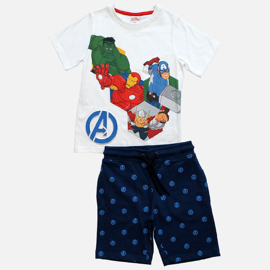 DFM00544B Avengers Short & Tshirt Outerwear Set