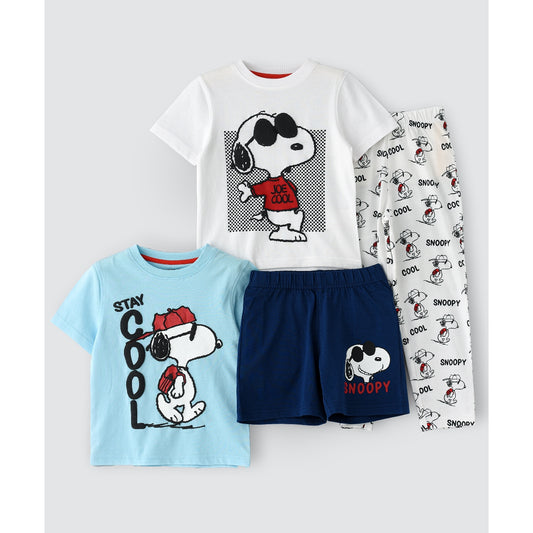 Snoopy Pack Of 2 Organic Pyjama Set