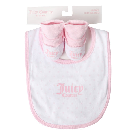Juicy Couture Hat & Bootie Baby Gift Set - White