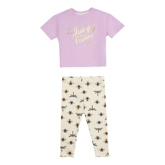 Juicy Couture Girls Toddler Bee T-Shirt and Leggings