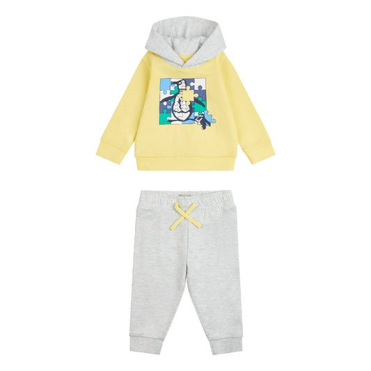 Penguin Boys Toddler Puzzle Print Hoddie and Joggers