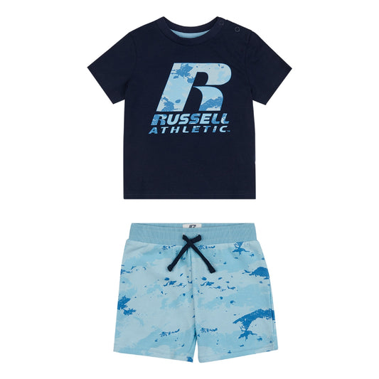 Russell Athletic Boys Baby and Toddler Camo T-Shirt and Shorts Set